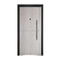 Doorsill extérieur avant blanc portes CE certificat de sécurité en fer en acier inoxydable swing conception graphique en acier fini